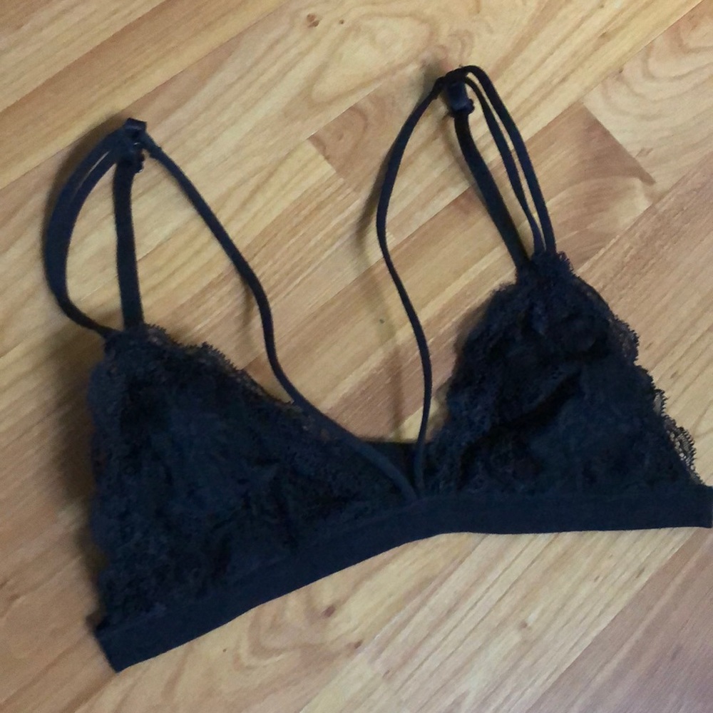 Black lace bralette